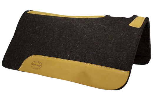 MUSTANG HEAVY WEIGHT 100% WOOL CONTOURED WESTERN SADDLE PAD  1 review