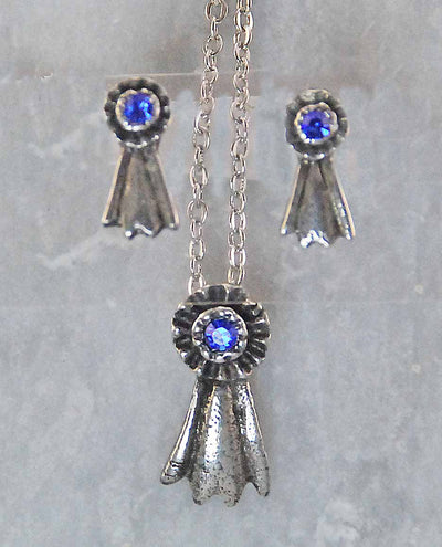 The Finishing Touch - Blue Ribbon Necklaces and Sets